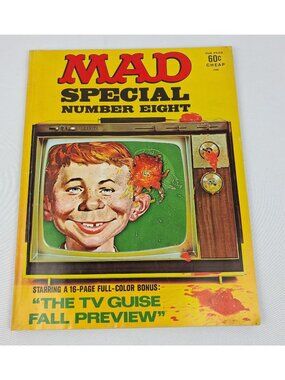 Mad Magazine Special Number 8 1972 Humor Issue Fold-In Alfred E. Neuman Cover
